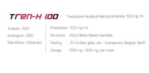 Ironpharma Tren-H 100 — Premium Trenbolone Hexahydrobenzylcarbonate (Parabolan) 100mg/ml Injectable Formula - Image 2